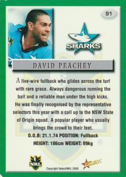 2000 Select #91 David Peachey Back